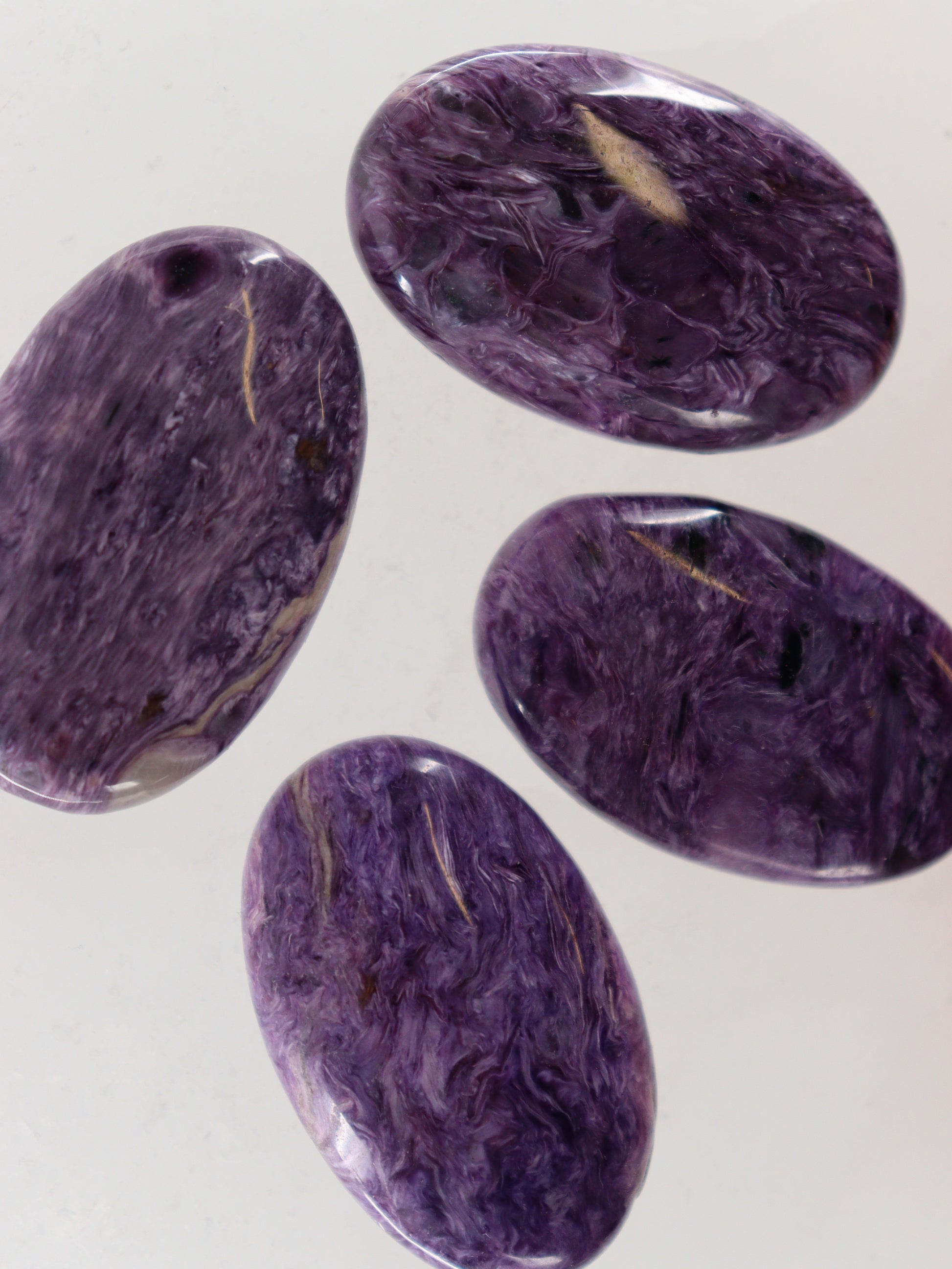 Charoite Stones Set of 4 - Expert Wholesale and Supplier of Wholesale Crystals & Bulk Gemstones, []
