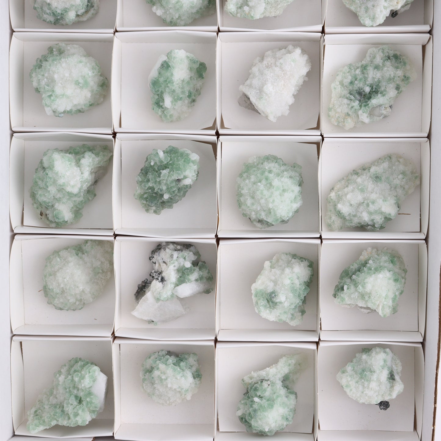 Fluorite on Quartz with Marmatite Set of 24 - Expert Wholesale and Supplier of Wholesale Crystals & Bulk Gemstones, China, Fluorite, Marmatite, Quartz