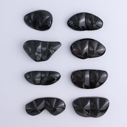 Rainbow Obsidian Heart Pairs Set of 8 - Expert Wholesale and Supplier of Wholesale Crystals & Bulk Gemstones, ["Hearts","Mexico","Rainbow Obsidian"]