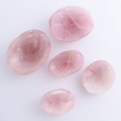Rose Quartz Bowls Set of 8 - Expert Wholesale and Supplier of Wholesale Crystals & Bulk Gemstones, ["Bowls","Rose Quartz"]
