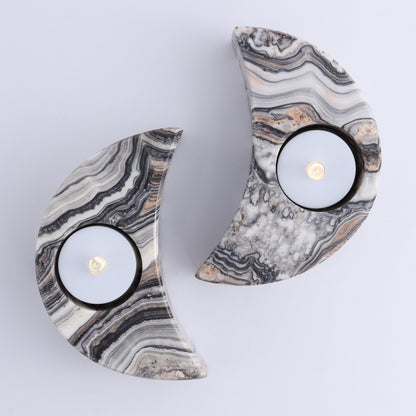Onyx Moon Candle Holders Set of 6 - Expert Wholesale and Supplier of Wholesale Crystals & Bulk Gemstones, ["Candle Holder","Catalog Onyx","Mexico","moons","onyx"]