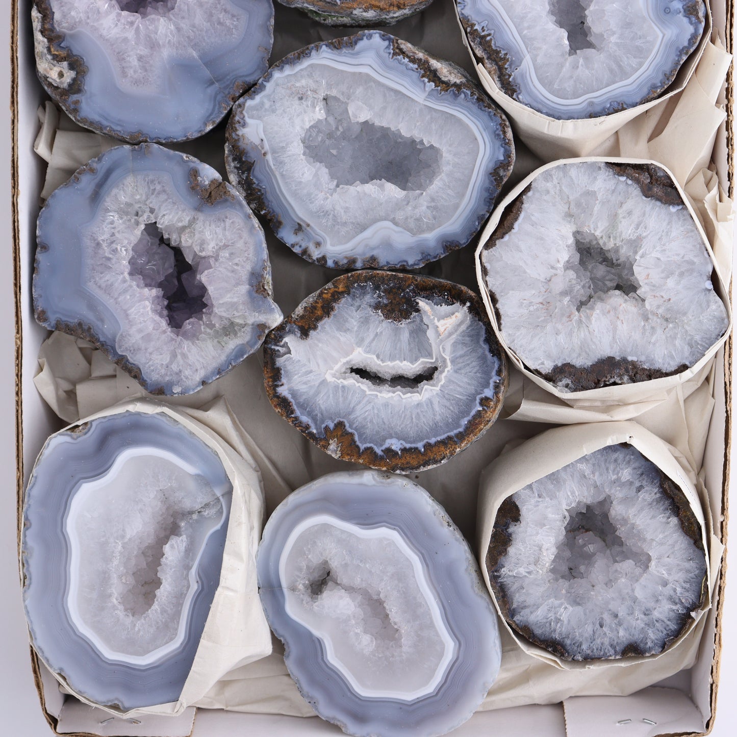 Las Choyas Geodes Set of 10 - Expert Wholesale and Supplier of Wholesale Crystals & Bulk Gemstones, ["Geodes","las choyas","Mexico"]
