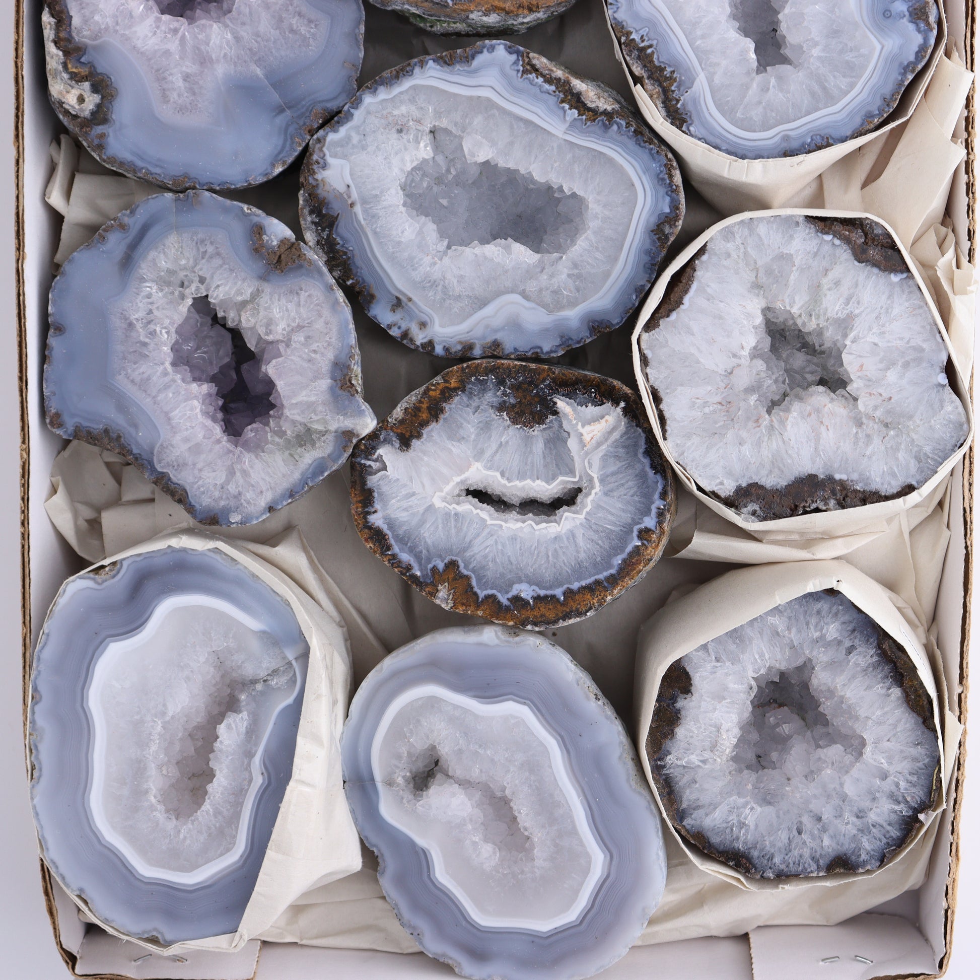 Las Choyas Geodes Set of 10 - Expert Wholesale and Supplier of Wholesale Crystals & Bulk Gemstones, ["Geodes","las choyas","Mexico"]