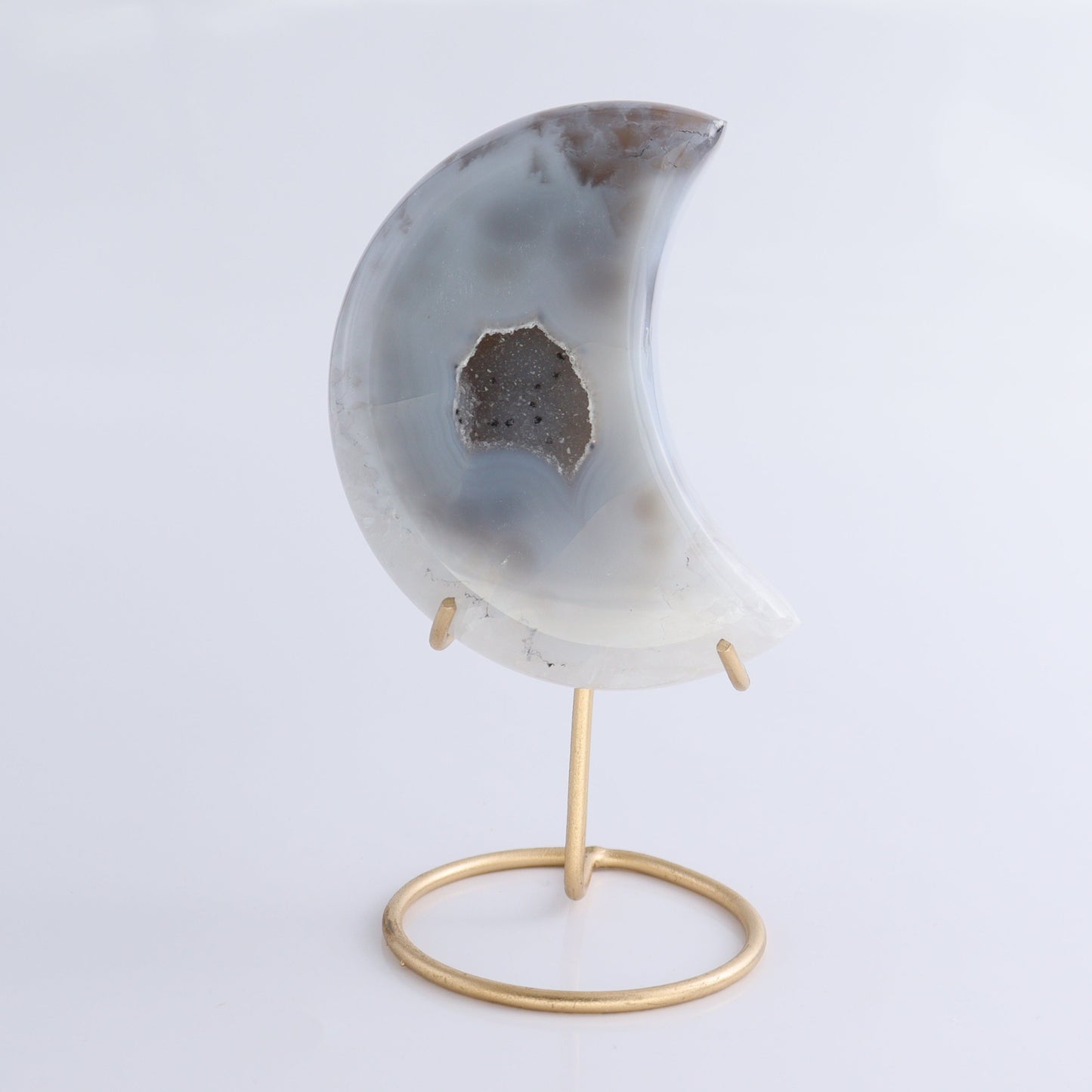 Agate Moons with Stand Set of 5 - Expert Wholesale and Supplier of Wholesale Crystals & Bulk Gemstones, ["Agate","Brazil","moons"]