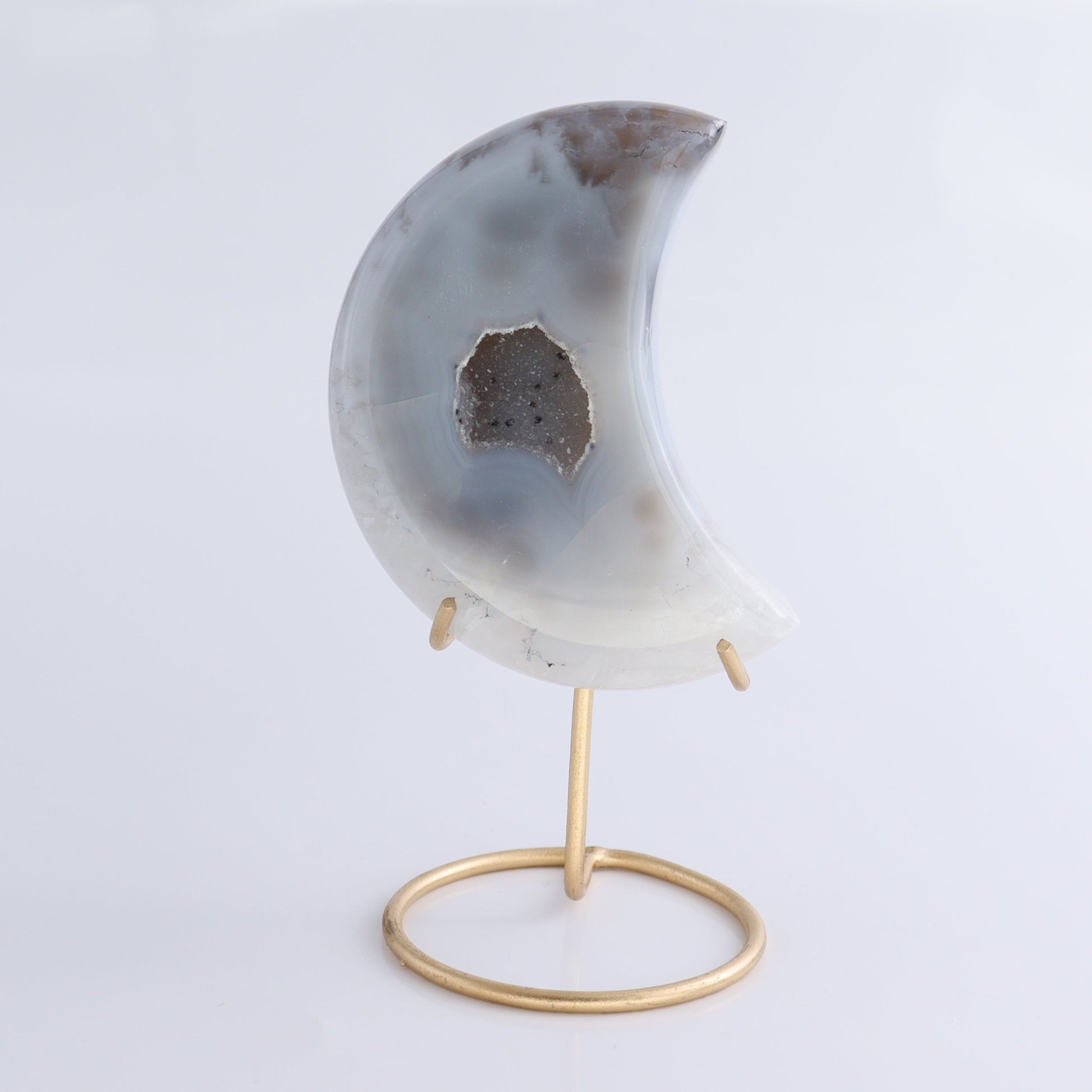 Agate Moons with Stand Set of 5 - Expert Wholesale and Supplier of Wholesale Crystals & Bulk Gemstones, ["Agate","Brazil","moons"]