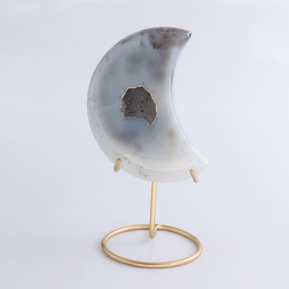 Agate Moons with Stand Set of 5 - Expert Wholesale and Supplier of Wholesale Crystals & Bulk Gemstones, ["Agate","Brazil","moons"]