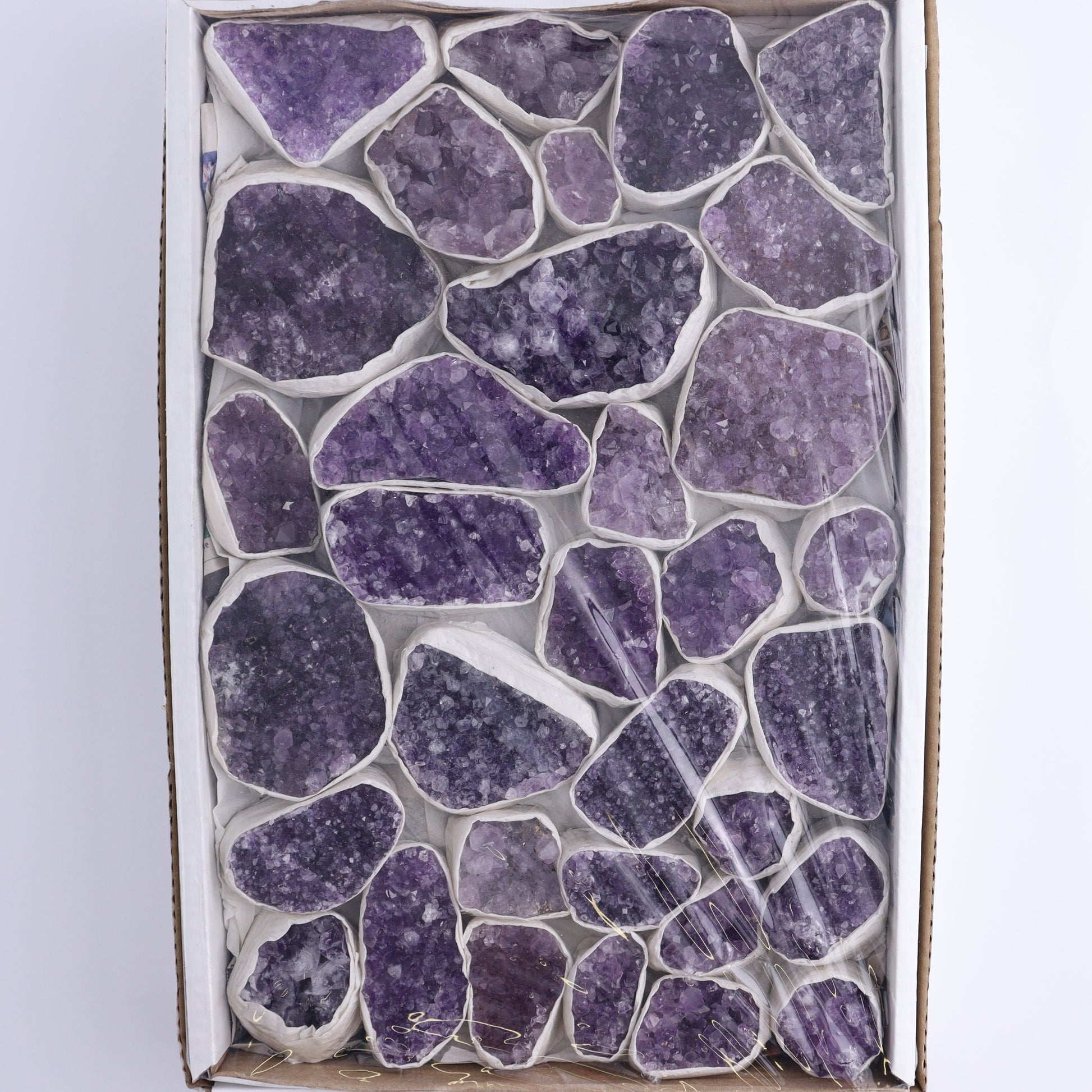 One Uruguay Amethyst Clusters Flat - Expert Wholesale and Supplier of Wholesale Crystals & Bulk Gemstones, ["Amethyst","flat","Flats","Uruguay"]