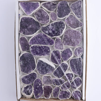 One Uruguay Amethyst Clusters Flat - Expert Wholesale and Supplier of Wholesale Crystals & Bulk Gemstones, ["Amethyst","flat","Flats","Uruguay"]