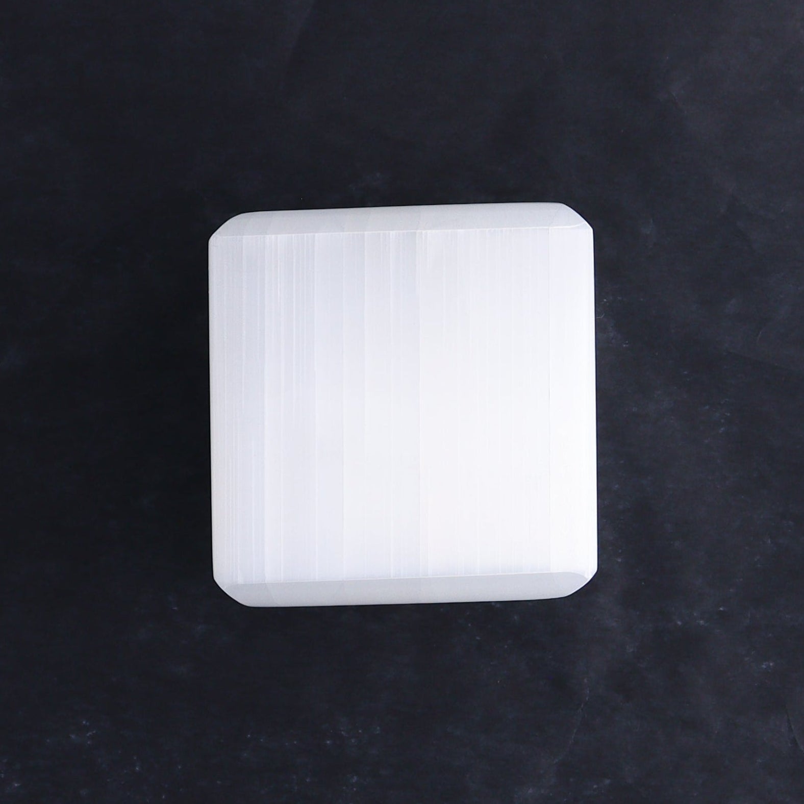 One Selenite (Satin Spar) Cube 6 cm - Expert Wholesale and Supplier of Wholesale Crystals & Bulk Gemstones, ["Cubes","Morocco","Selenite"]