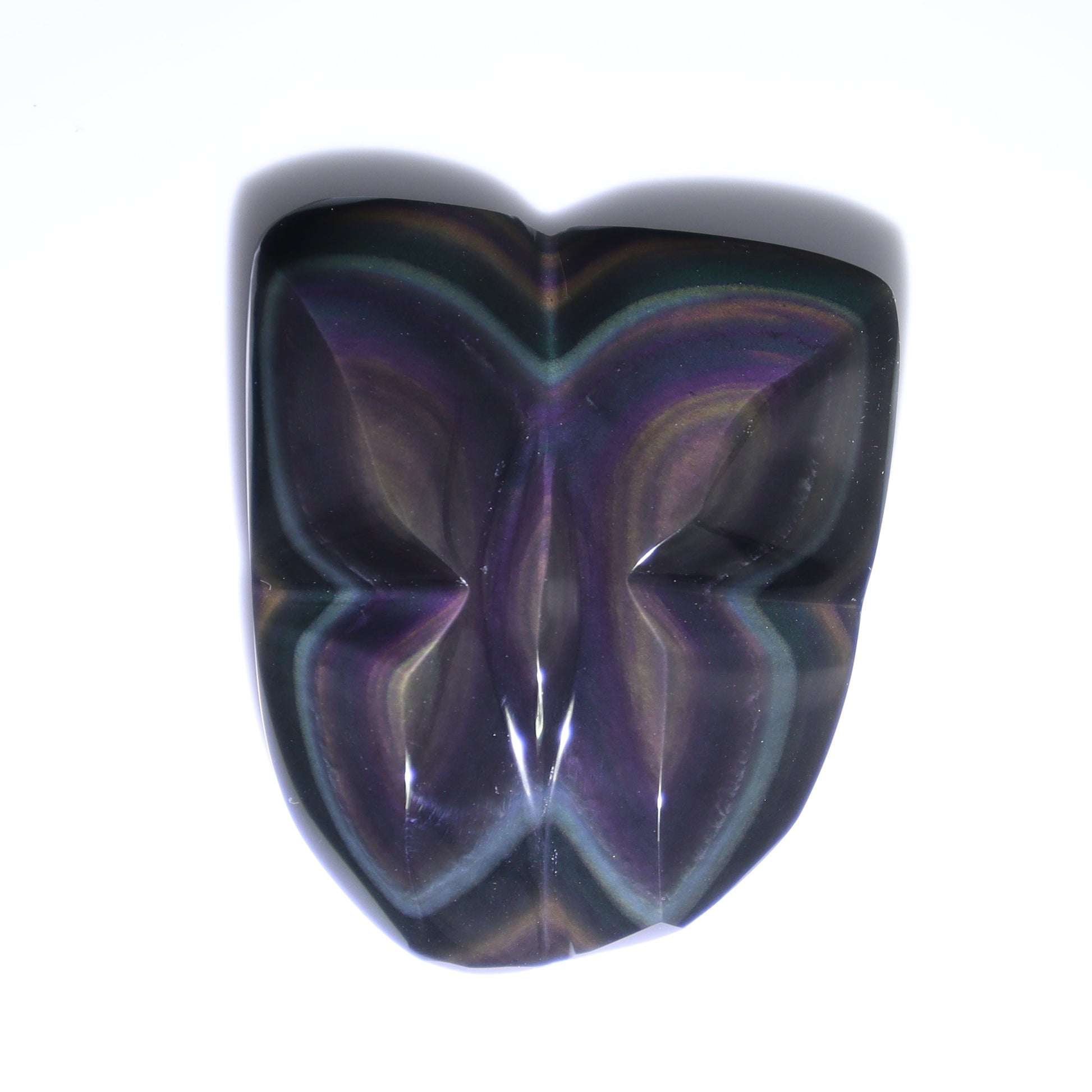 Rainbow Obsidian Butterflies Set of 8 - Expert Wholesale and Supplier of Wholesale Crystals & Bulk Gemstones, ["Butterflies","Butterfly","Mexico","Rainbow Obsidian"]