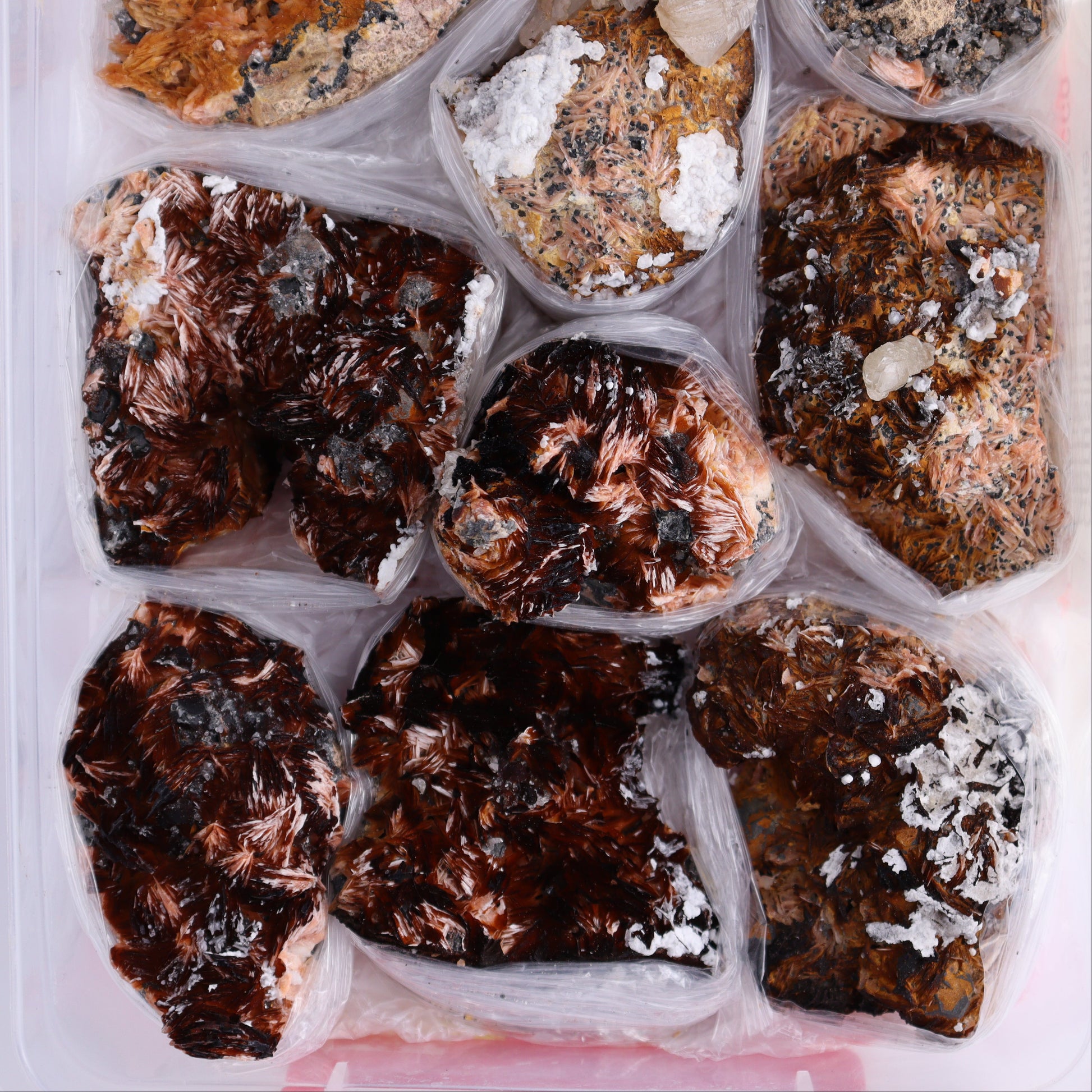 Cerussite Barite from Morocco Flat - Expert Wholesale and Supplier of Wholesale Crystals & Bulk Gemstones, ["Barite","Cerussite Barite","Clusters","Flats","Morocco"]