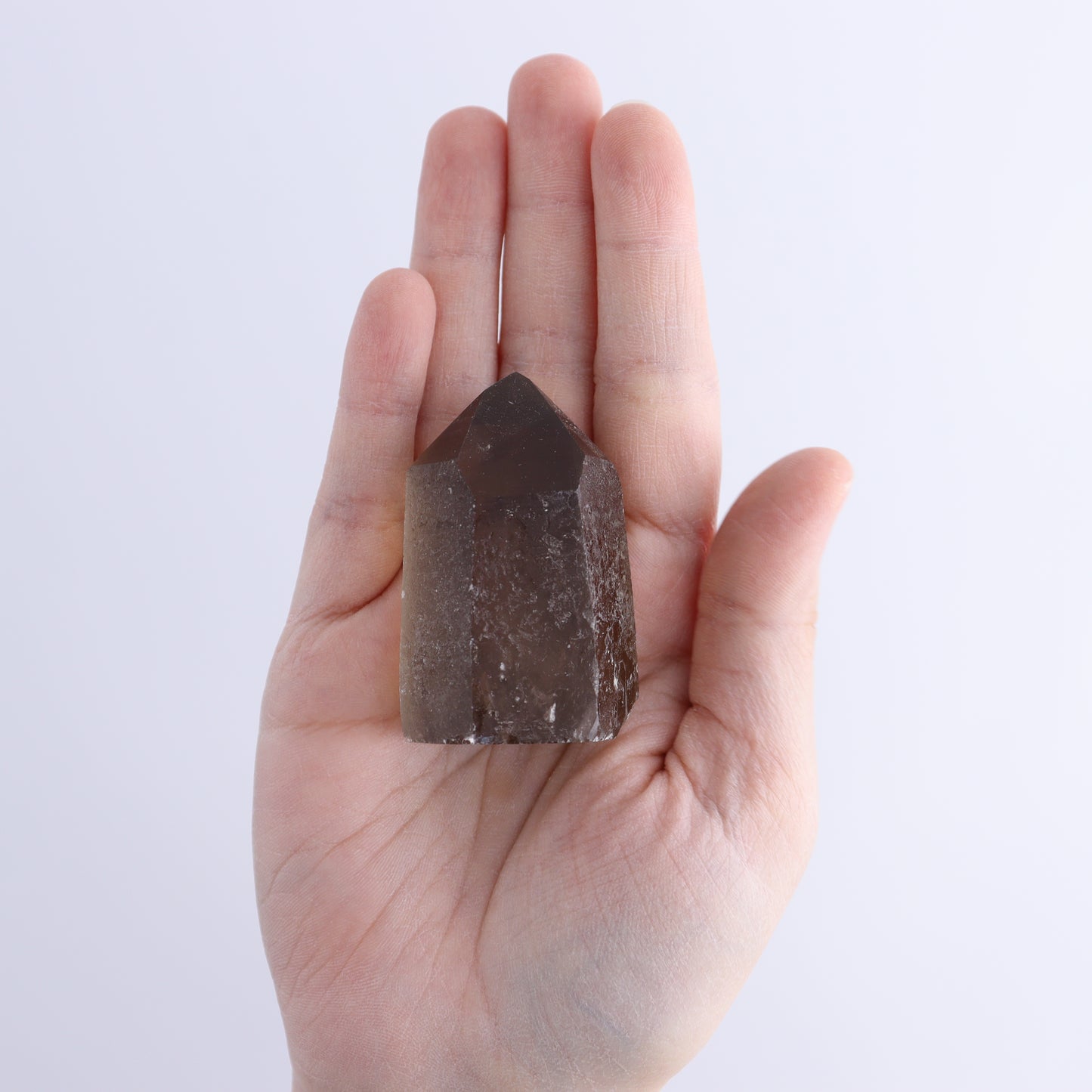 Smoky Quartz Polished Tops Set of 18 - Expert Wholesale and Supplier of Wholesale Crystals & Bulk Gemstones, ["Brazil","close_70","Points","Polished Tip","Quartz","Smoky Quartz"]