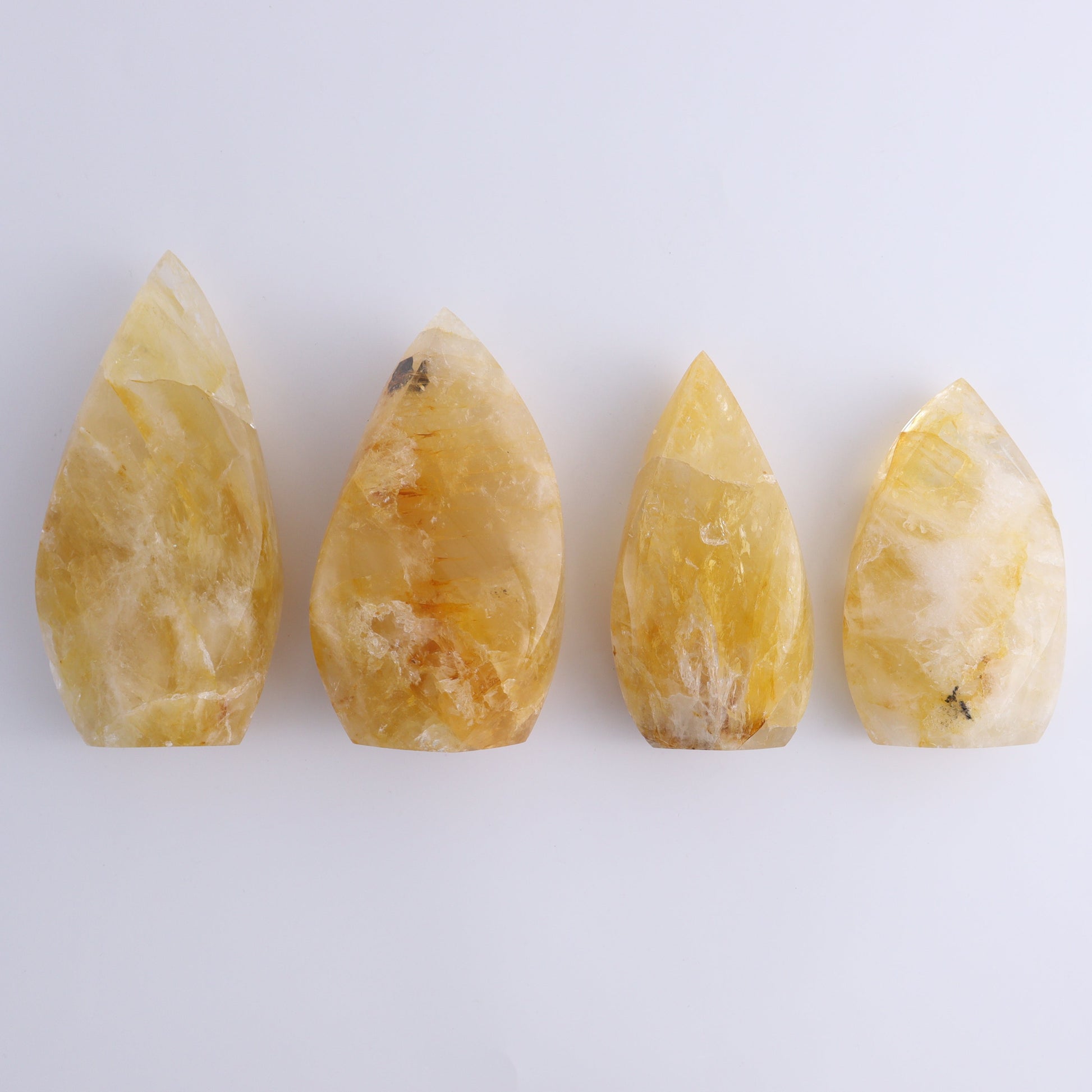 Golden Healer Flames Set of 4 - Expert Wholesale and Supplier of Wholesale Crystals & Bulk Gemstones, ["Brazil","flames","Golden Healer"]