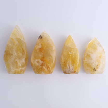 Golden Healer Flames Set of 4 - Expert Wholesale and Supplier of Wholesale Crystals & Bulk Gemstones, ["Brazil","flames","Golden Healer"]