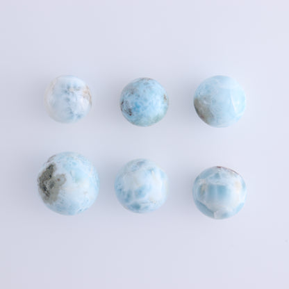 Larmiar Spheres Set of 13 - Expert Wholesale and Supplier of Wholesale Crystals & Bulk Gemstones, ["Larimar","Spheres"]