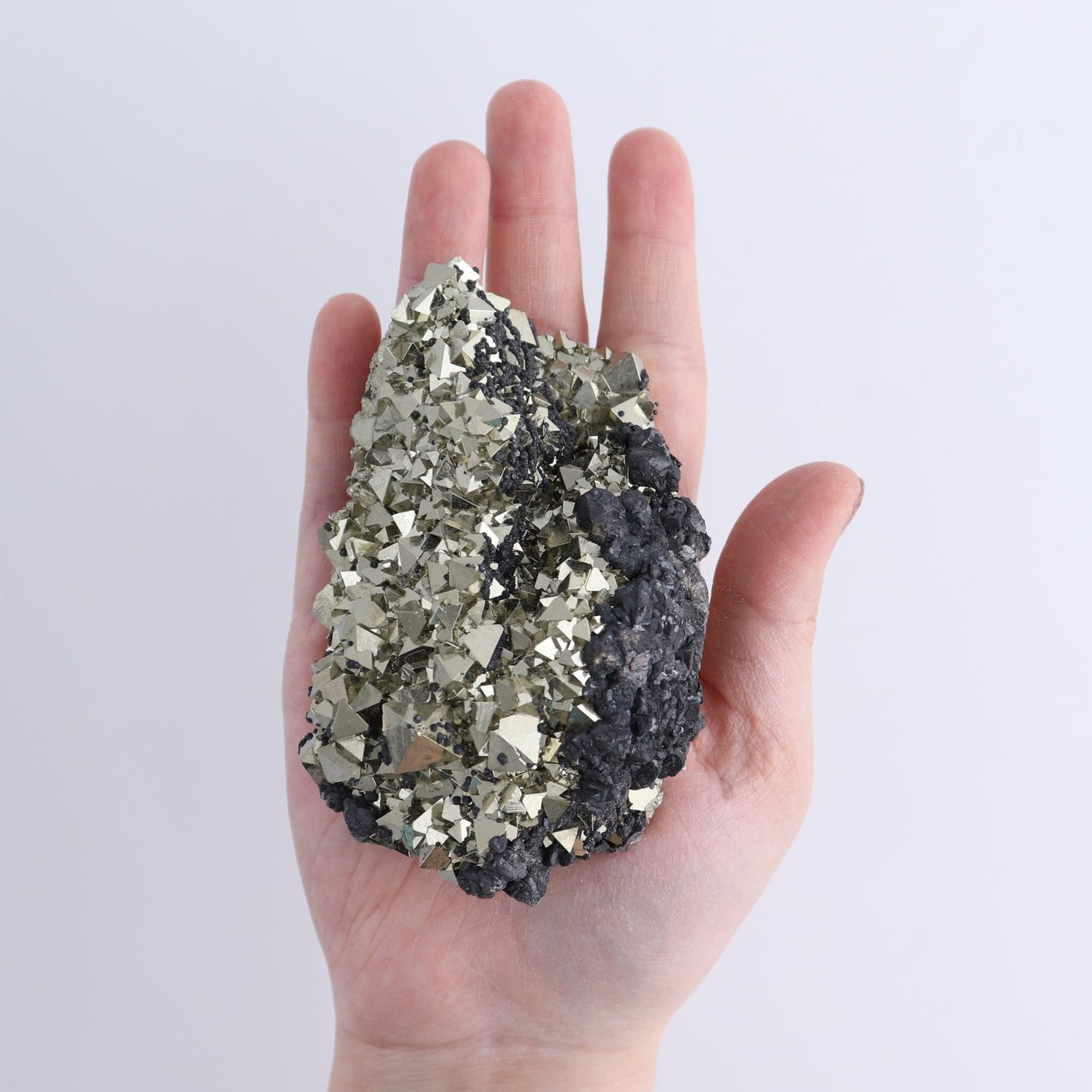 Pyrite Clusters Set of 7