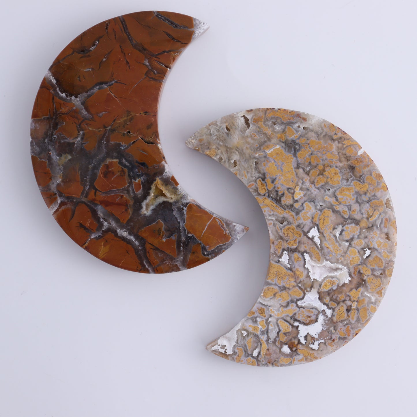 Brecciated Jasper Moons Set of 6 - Expert Wholesale and Supplier of Wholesale Crystals & Bulk Gemstones, ["Brecciated Jasper","Indonesia","moons"]