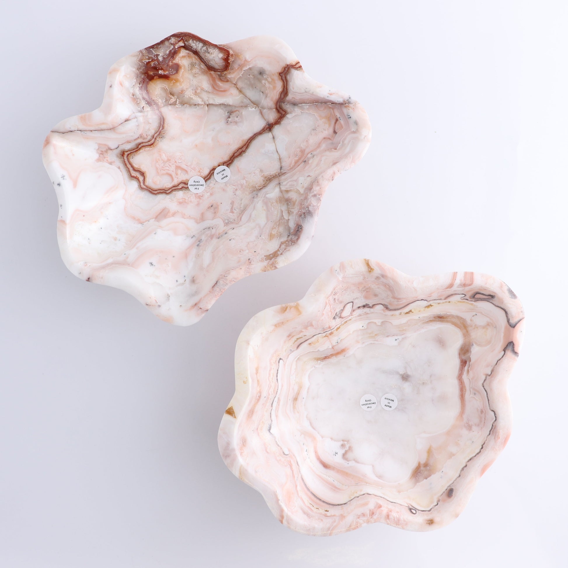 One Bowl Mexican Onyx/Calcite White & Pink - Expert Wholesale and Supplier of Wholesale Crystals & Bulk Gemstones, ["bowl","Calcite","Catalog Onyx","Decorative Dish","Mexico","onyx"]