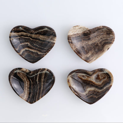 One Small Mexican Onyx/Calcite Chocolate Heart Dish
