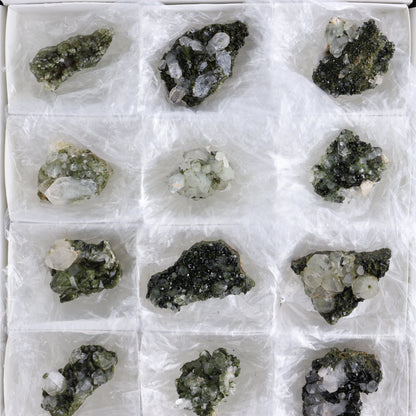 Epidote Set of 15 - Expert Wholesale and Supplier of Wholesale Crystals & Bulk Gemstones, ["epidote","flat","Flats"]