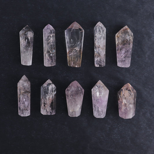 Powellite Amethyst UV Reactive Towers Set of 10