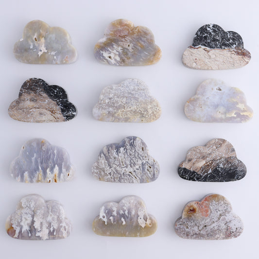 Agate Clouds Set of 12 - Expert Wholesale and Supplier of Wholesale Crystals & Bulk Gemstones, ["Agate","Clouds"]