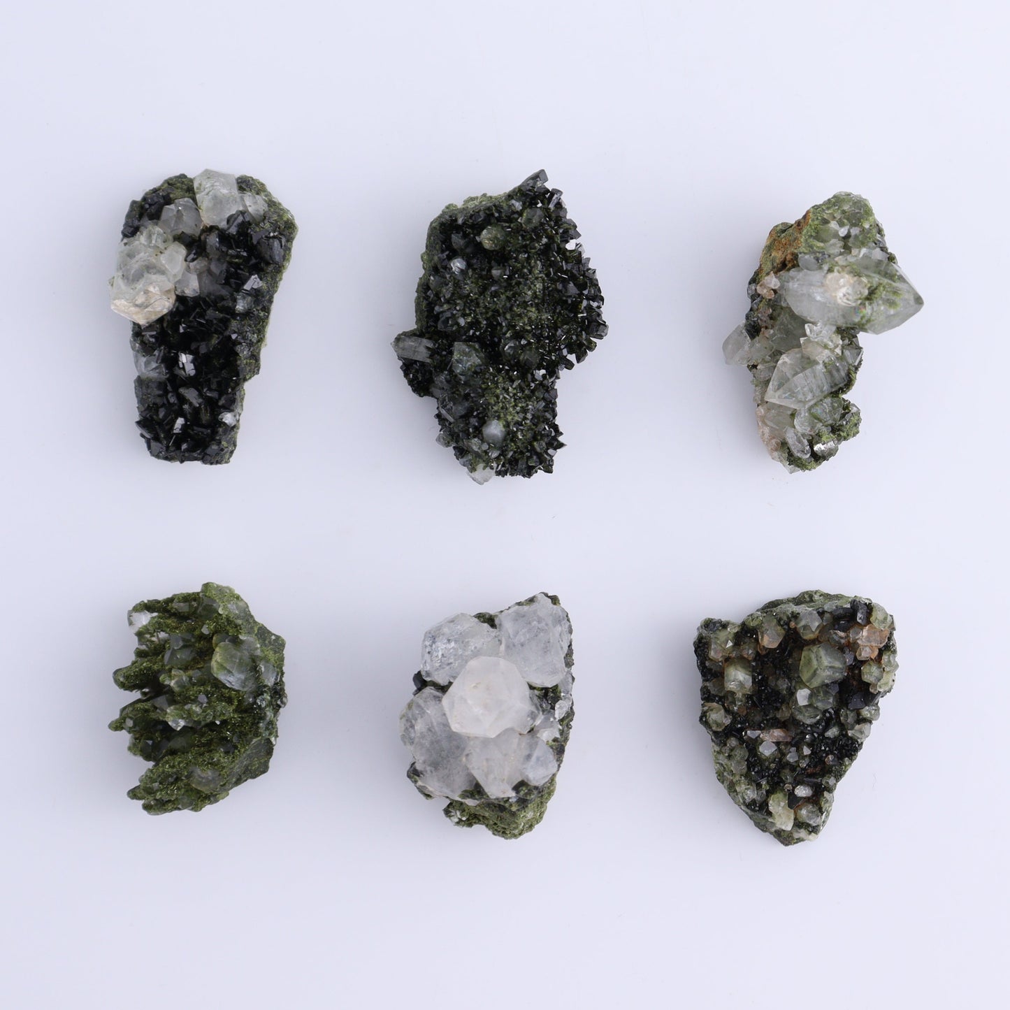 Epidote Set of 15 - Expert Wholesale and Supplier of Wholesale Crystals & Bulk Gemstones, ["epidote","flat","Flats"]
