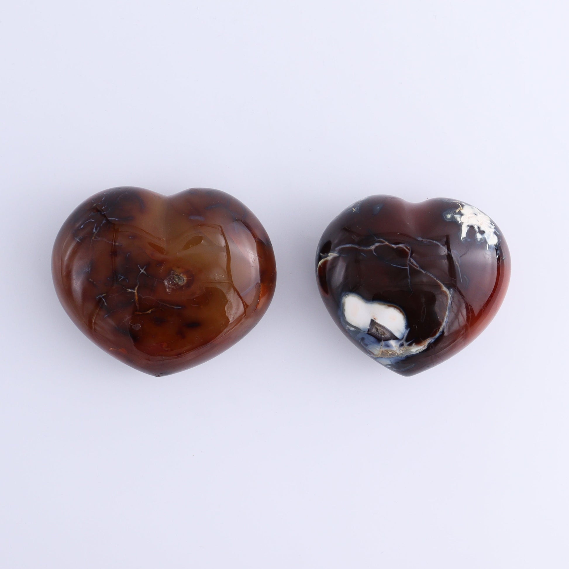 Carnelian Hearts Set of 6 - Expert Wholesale and Supplier of Wholesale Crystals & Bulk Gemstones, ["carnelian","Hearts","Madagascar"]