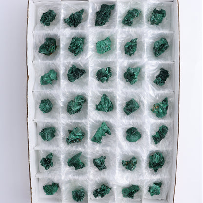 Fibrous Malachite Freeforms Set of 35 - Expert Wholesale and Supplier of Wholesale Crystals & Bulk Gemstones, ["Congo","Fibrous Malachite","Freeform","Malachite"]