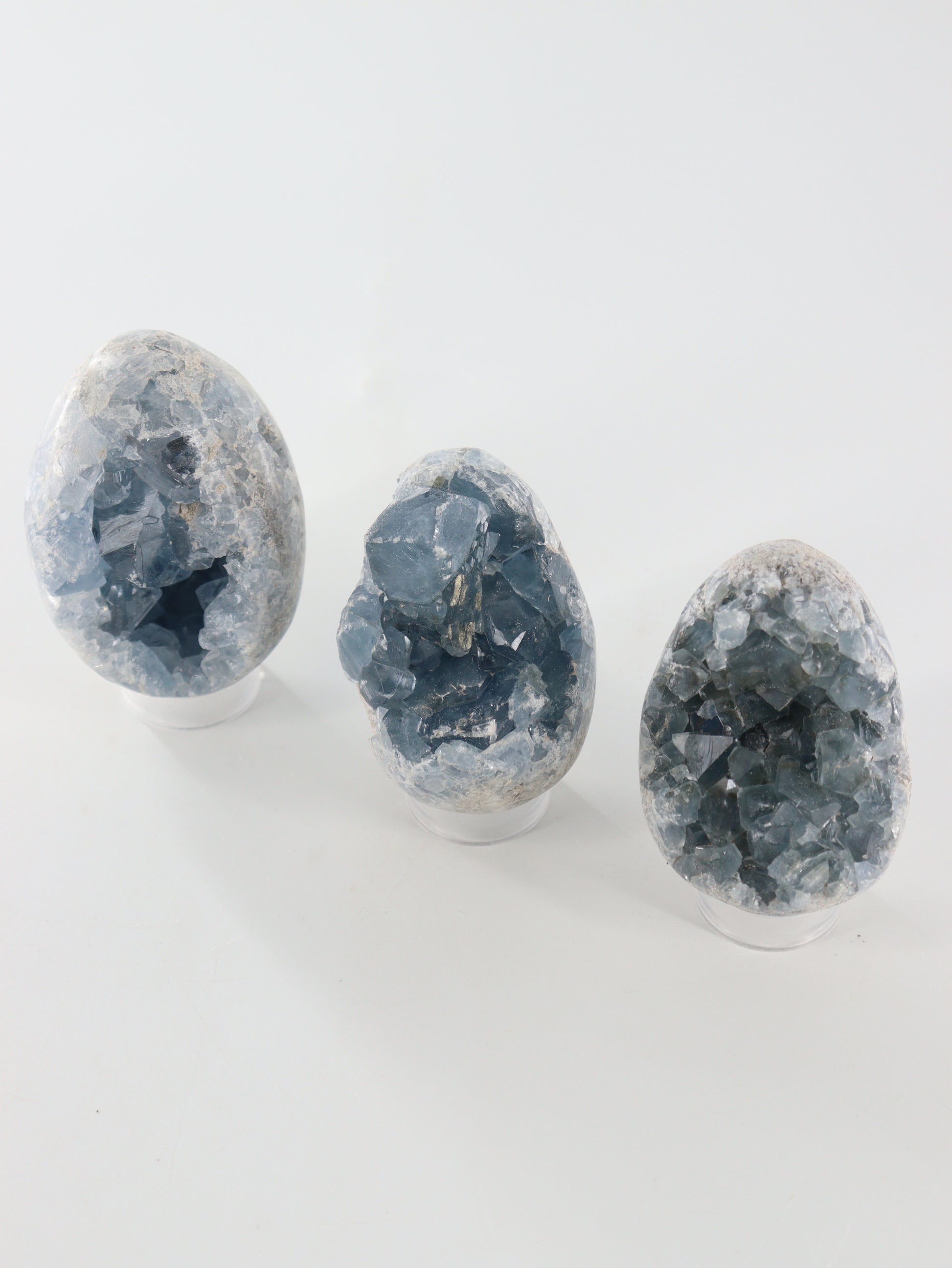 Celestite Eggs Set of 6 - Expert Wholesale and Supplier of Wholesale Crystals & Bulk Gemstones, []