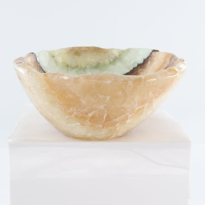 Mexican Onyx/Calcite Bowl 10"