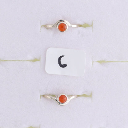 One Carnelian Ring - Expert Wholesale and Supplier of Wholesale Crystals & Bulk Gemstones, ["carnelian","India","Ring","sterling silver"]