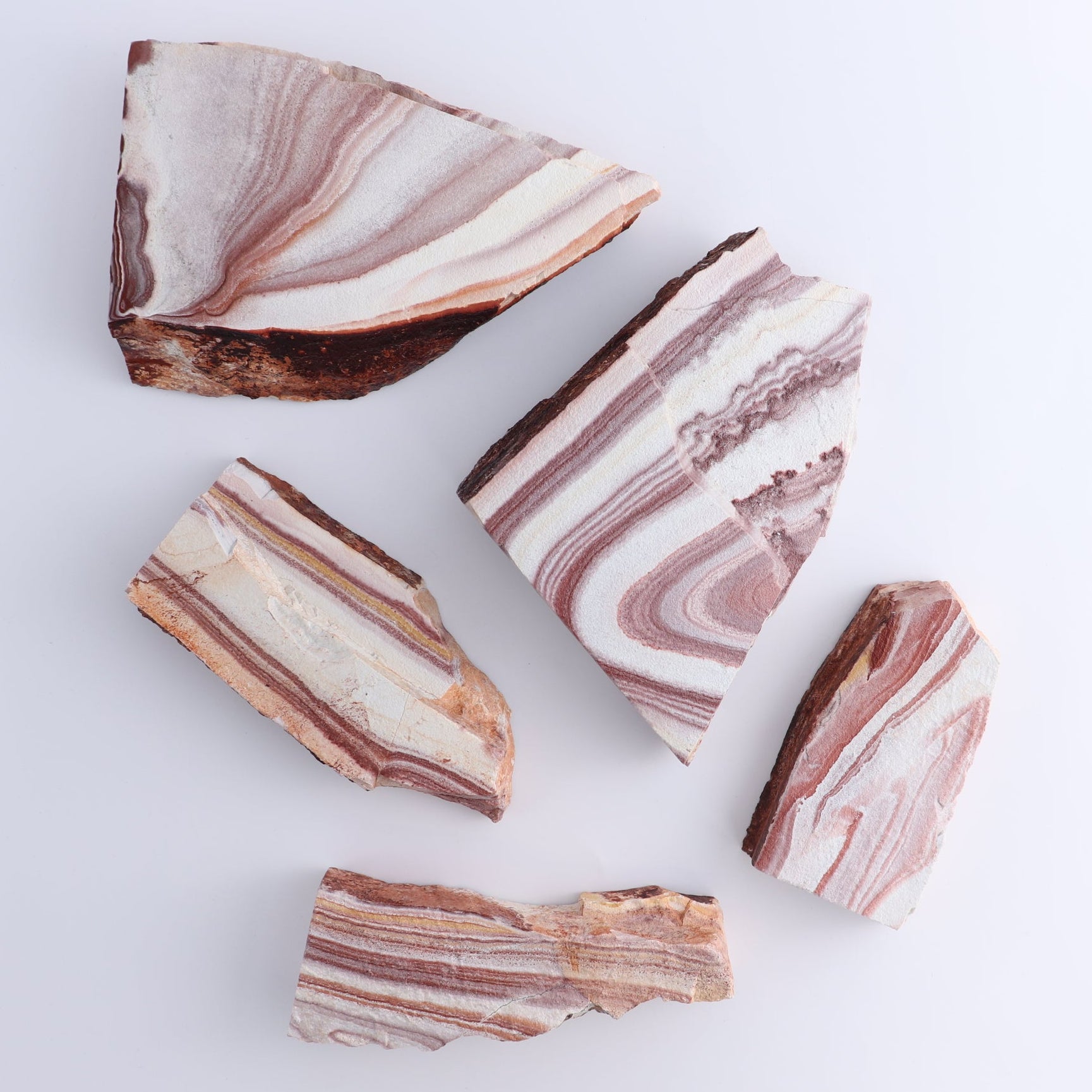 Rhyolite Slabs Set of 5 - Expert Wholesale and Supplier of Wholesale Crystals & Bulk Gemstones, ["Rhyolite","Slices and Slabs"]