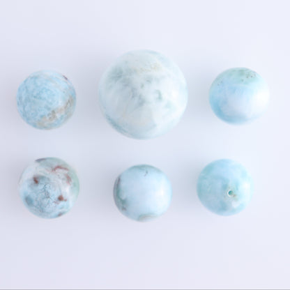 Larimar Spheres Set of 10 - Expert Wholesale and Supplier of Wholesale Crystals & Bulk Gemstones, ["Larimar","Spheres"]