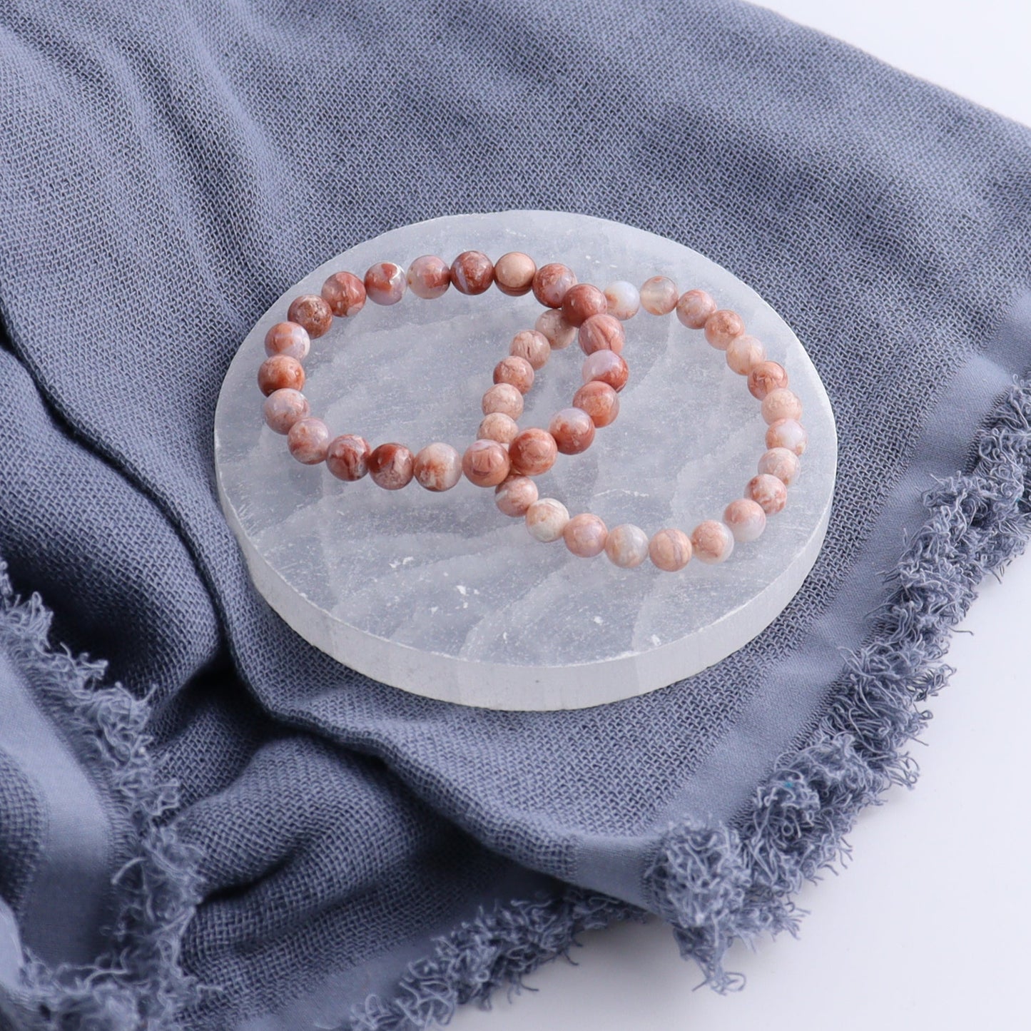 One Cotton Candy Agate Bracelet - Expert Wholesale and Supplier of Wholesale Crystals & Bulk Gemstones, ["Agate","Bracelet","bracelets","Cotton Candy Agate"]