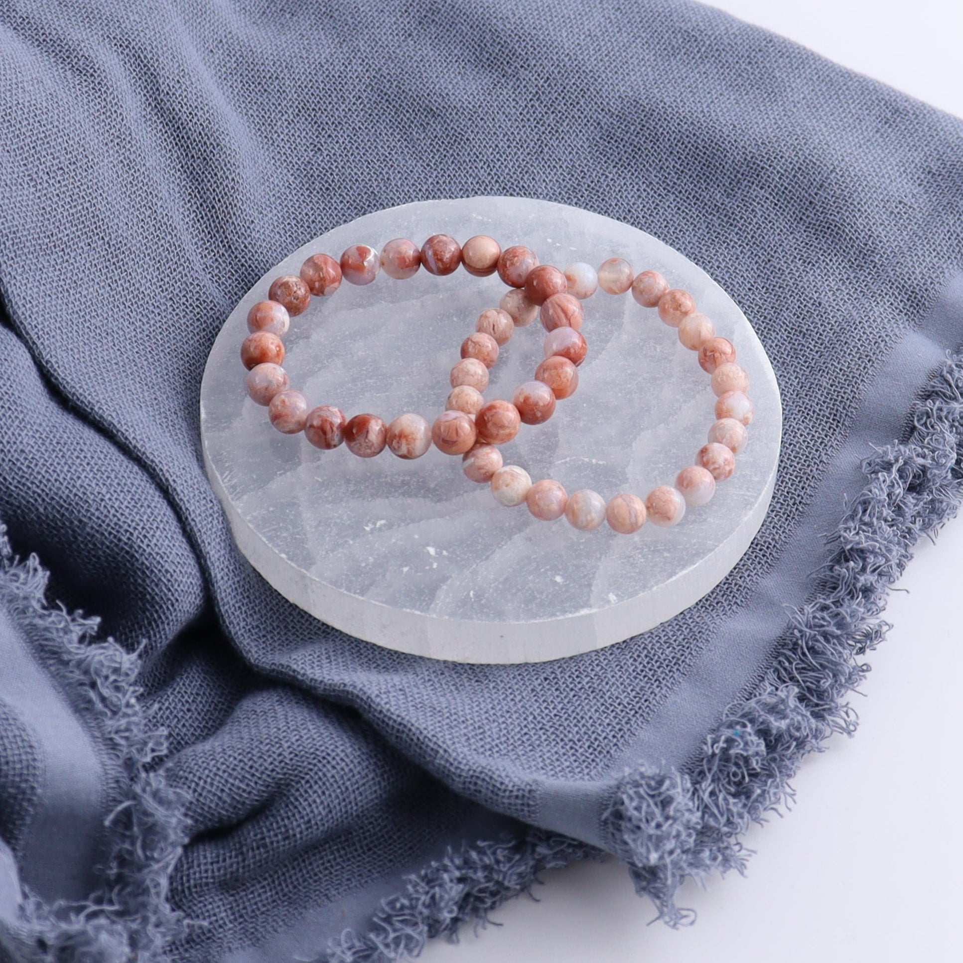 One Cotton Candy Agate Bracelet - Expert Wholesale and Supplier of Wholesale Crystals & Bulk Gemstones, ["Agate","Bracelet","bracelets","Cotton Candy Agate"]