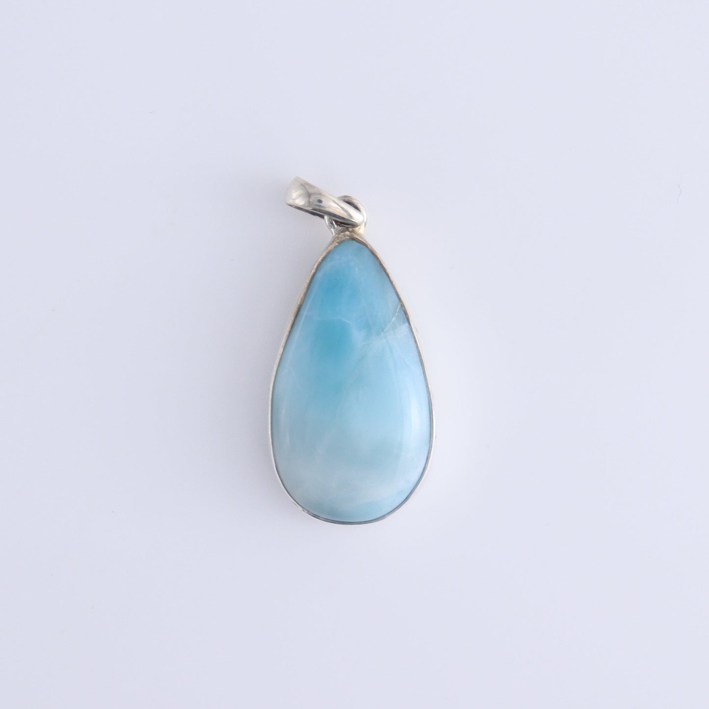 One Larimar Sterling Silver Pendant (chain not included) - Expert Wholesale and Supplier of Wholesale Crystals & Bulk Gemstones, ["Larimar","Pendant","sterling silver"]