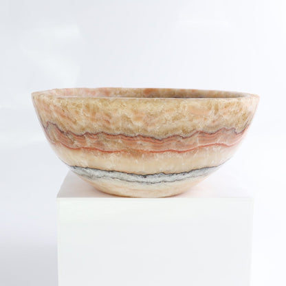 Mexican Onyx/Calcite Bowl 10"