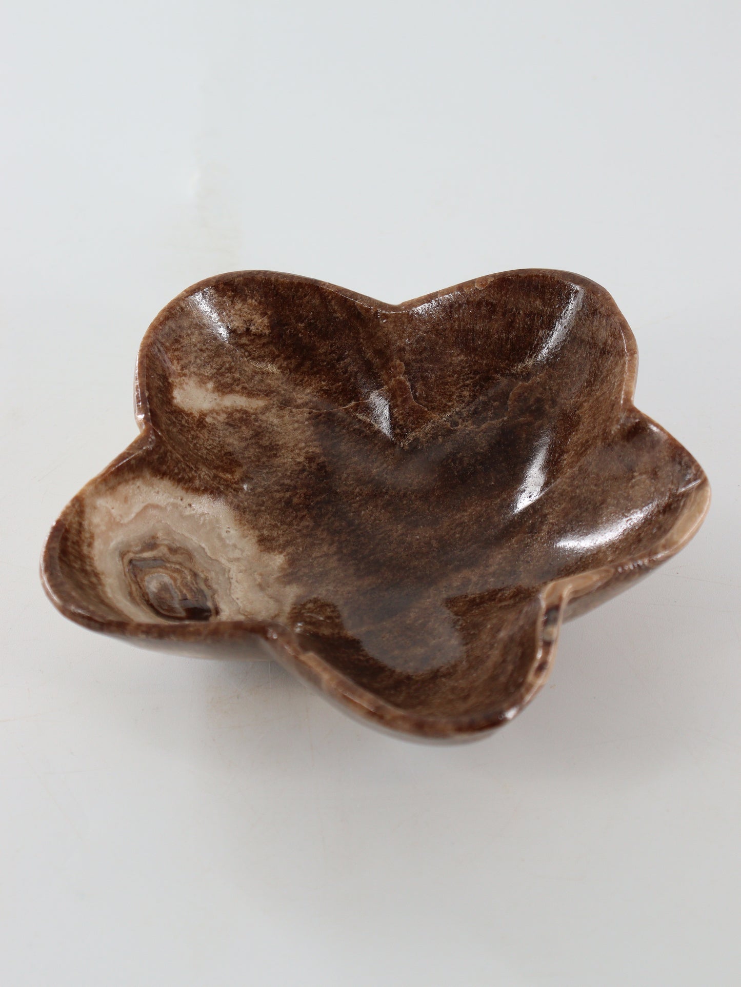Chocolate Onyx Flower Bowls Set of 4 - Expert Wholesale and Supplier of Wholesale Crystals & Bulk Gemstones, ["Bowls","Catalog Onyx","Mexico","onyx"]