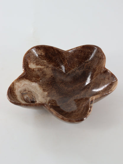 Chocolate Onyx Flower Bowls Set of 4 - Expert Wholesale and Supplier of Wholesale Crystals & Bulk Gemstones, ["Bowls","Catalog Onyx","Mexico","onyx"]