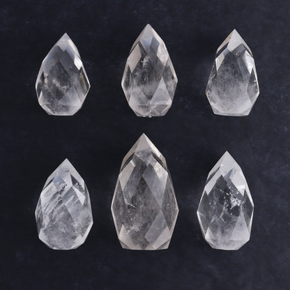 Imperfect Clear Quartz Face Polished Set of 6 - Expert Wholesale and Supplier of Wholesale Crystals & Bulk Gemstones, ["Brazil","Clear Quartz","Face Polished","Quartz"]