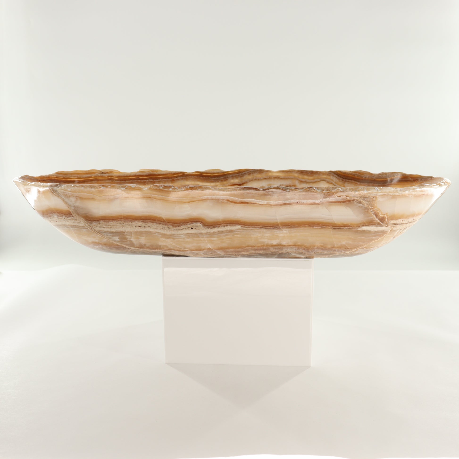 Onyx Canoe Bowl - Expert Wholesale and Supplier of Wholesale Crystals & Bulk Gemstones, ["Bowls","canoe","Mexico","onyx"]