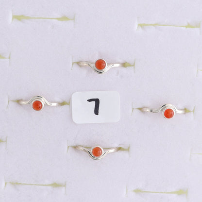 One Carnelian Ring - Expert Wholesale and Supplier of Wholesale Crystals & Bulk Gemstones, ["carnelian","India","Ring","sterling silver"]