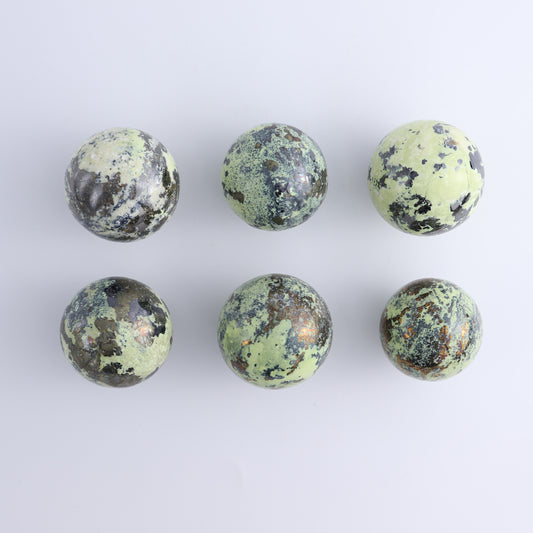 Serpentine Spheres Set of 6