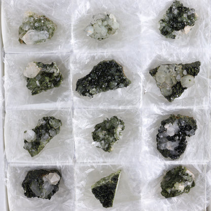 Epidote Set of 15 - Expert Wholesale and Supplier of Wholesale Crystals & Bulk Gemstones, ["epidote","flat","Flats"]