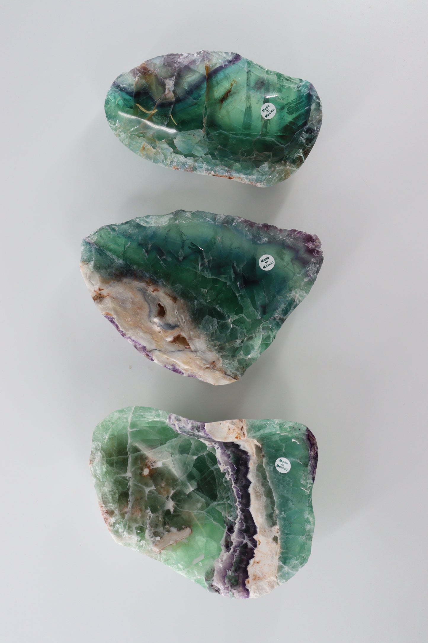 Mexican Fluorite Bowls Set of 3 - Expert Wholesale and Supplier of Wholesale Crystals & Bulk Gemstones, []