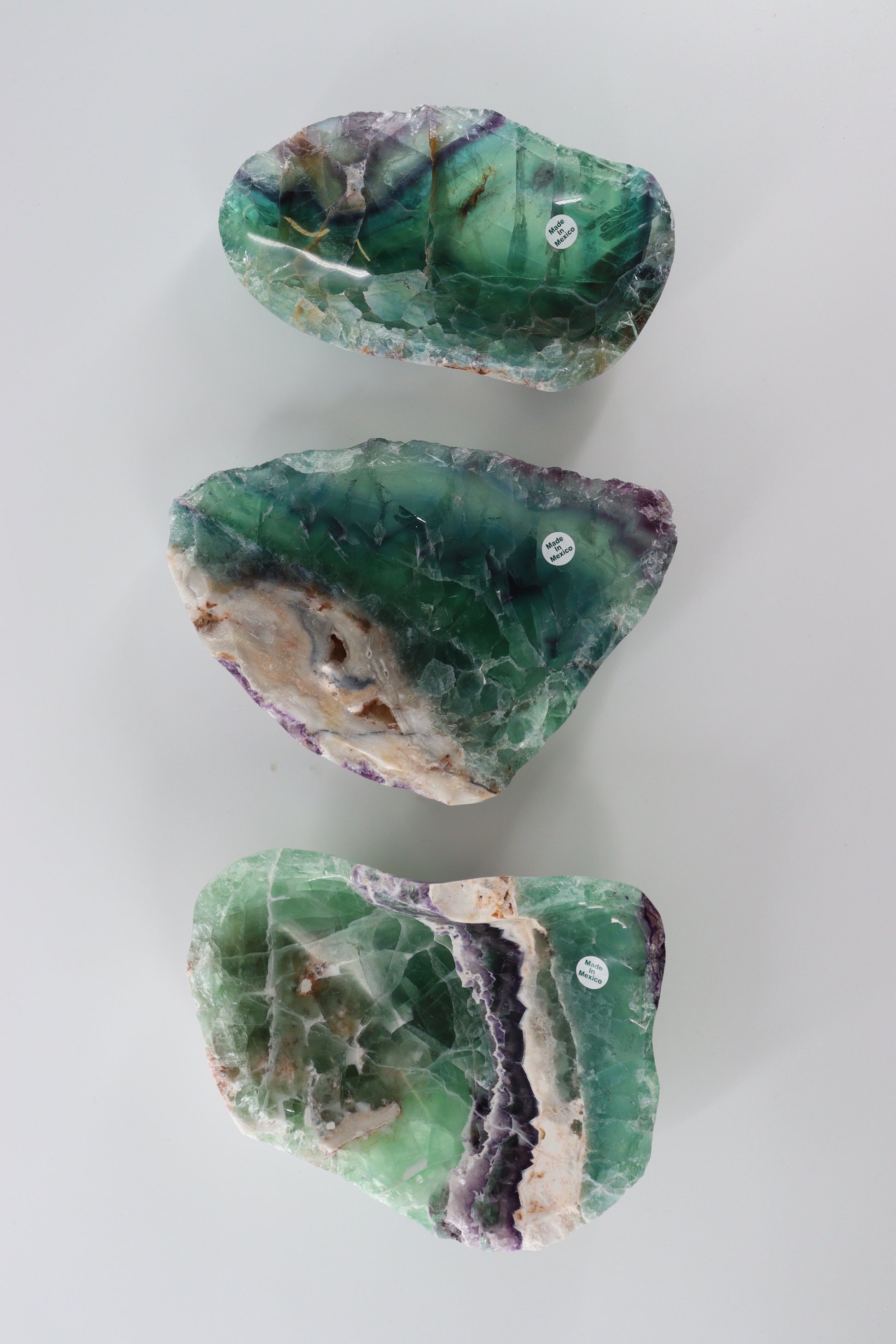 Mexican Fluorite Bowls Set of 3 - Expert Wholesale and Supplier of Wholesale Crystals & Bulk Gemstones, []