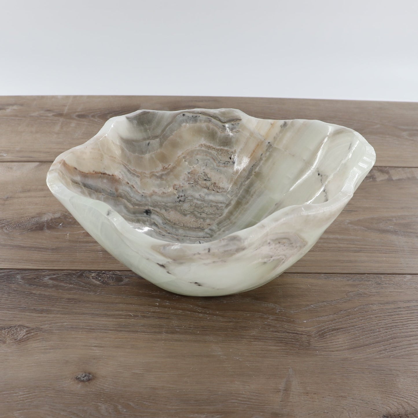 Mexican Onyx/Calcite Bowl 12"