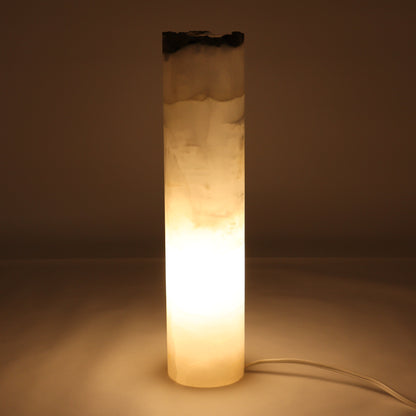 One White Onyx with Stone Edge Lamp Blind - Expert Wholesale and Supplier of Wholesale Crystals & Bulk Gemstones, ["Lamps","Mexico","onyx"]