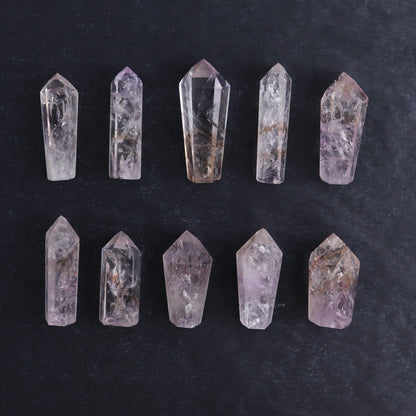 Powellite Amethyst UV Reactive Towers Set of 10